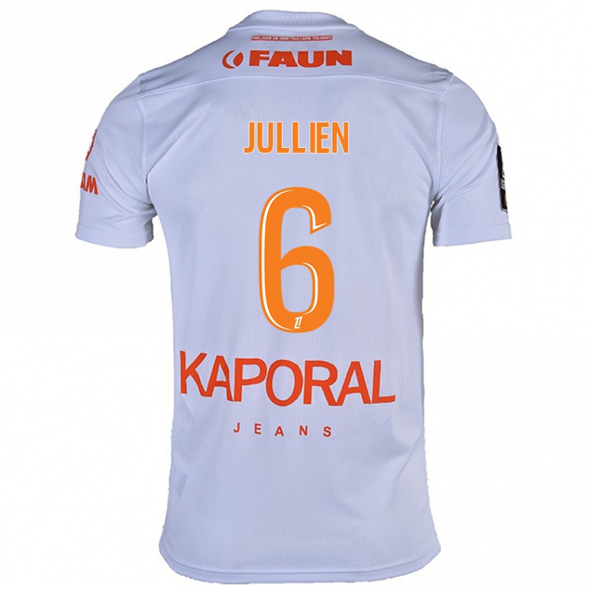 Kids Football Christopher Jullien #6 White Away Jersey 2024/25 T-Shirt