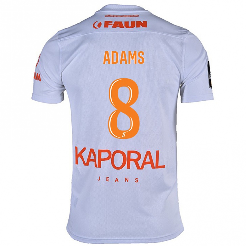 Kids Football Akor Adams #8 White Away Jersey 2024/25 T-Shirt