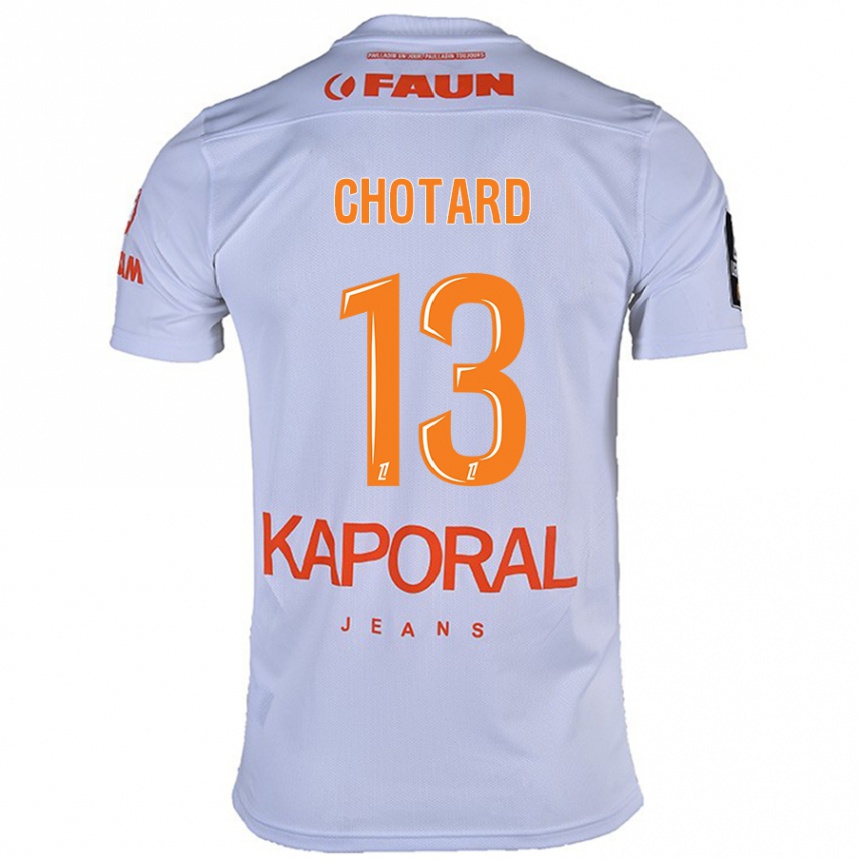 Kids Football Joris Chotard #13 White Away Jersey 2024/25 T-Shirt