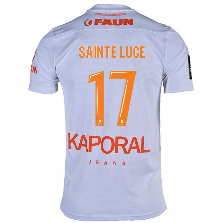 Kids Football Théo Sainte-Luce #17 White Away Jersey 2024/25 T-Shirt