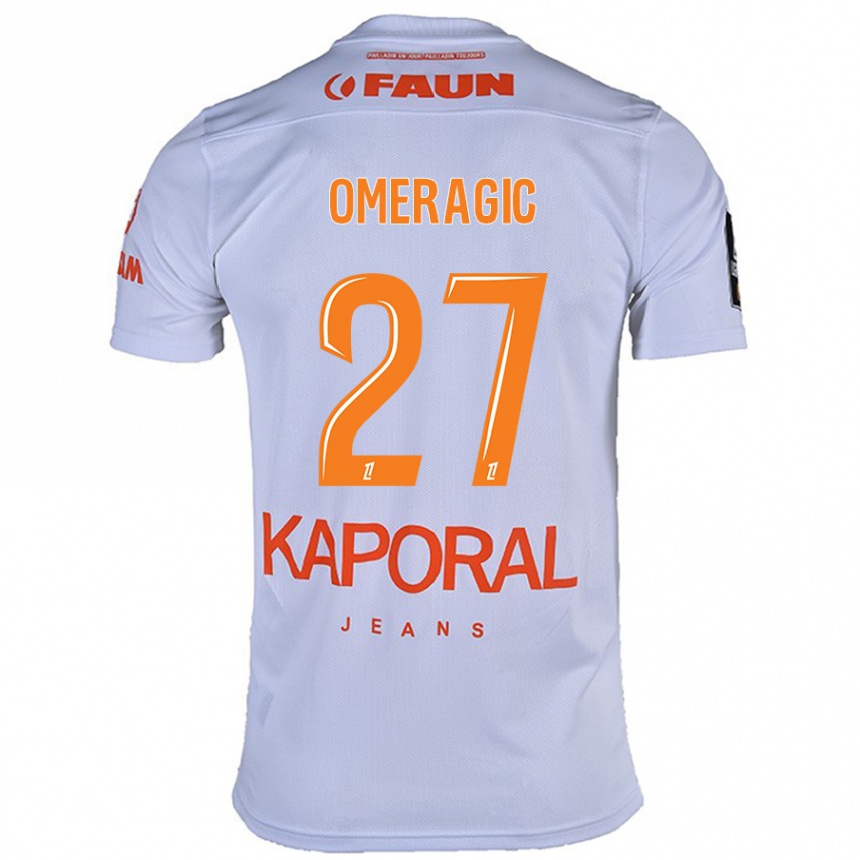 Kids Football Becir Omeragic #27 White Away Jersey 2024/25 T-Shirt