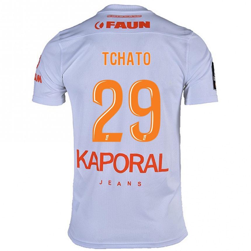 Kids Football Enzo Tchato #29 White Away Jersey 2024/25 T-Shirt