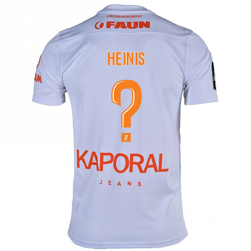 Kids Football Keahinui Heinis #0 White Away Jersey 2024/25 T-Shirt