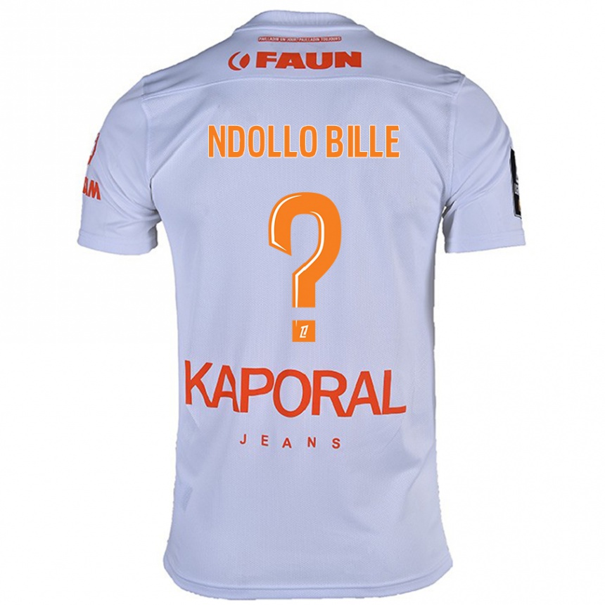 Kids Football Wilfried Ndollo Bille #0 White Away Jersey 2024/25 T-Shirt