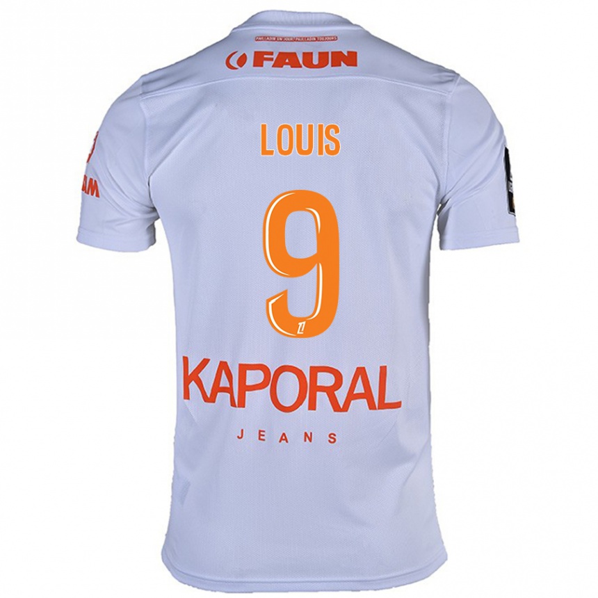 Kids Football Kethna Louis #9 White Away Jersey 2024/25 T-Shirt