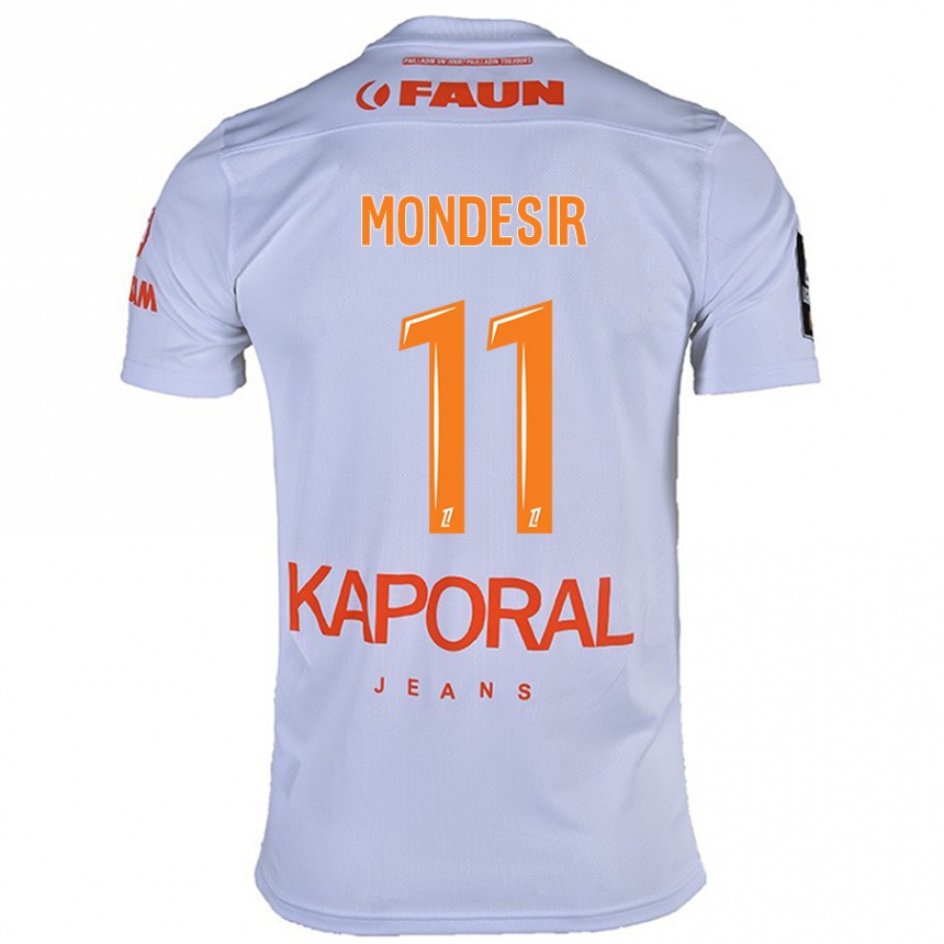 Kids Football Nérilia Mondésir #11 White Away Jersey 2024/25 T-Shirt