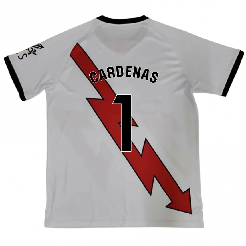 Kids Football Dani Cárdenas #1 Red Away Jersey 2024/25 T-Shirt