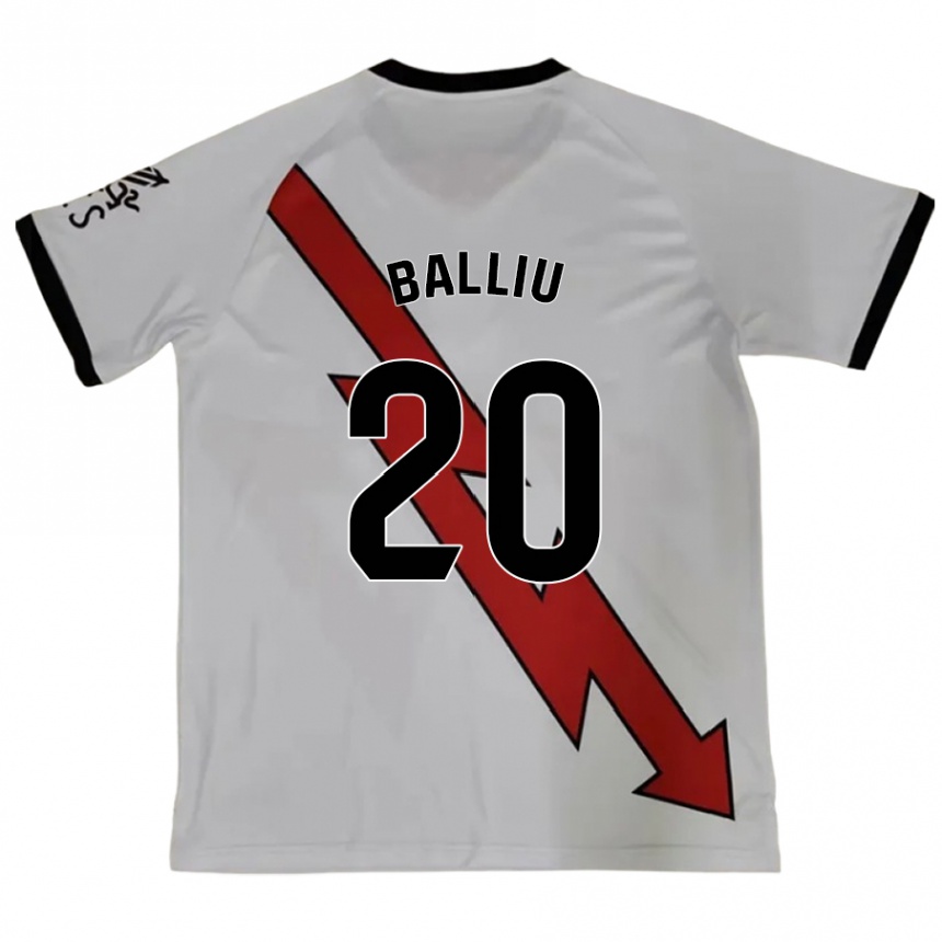 Kids Football Iván Balliu #20 Red Away Jersey 2024/25 T-Shirt