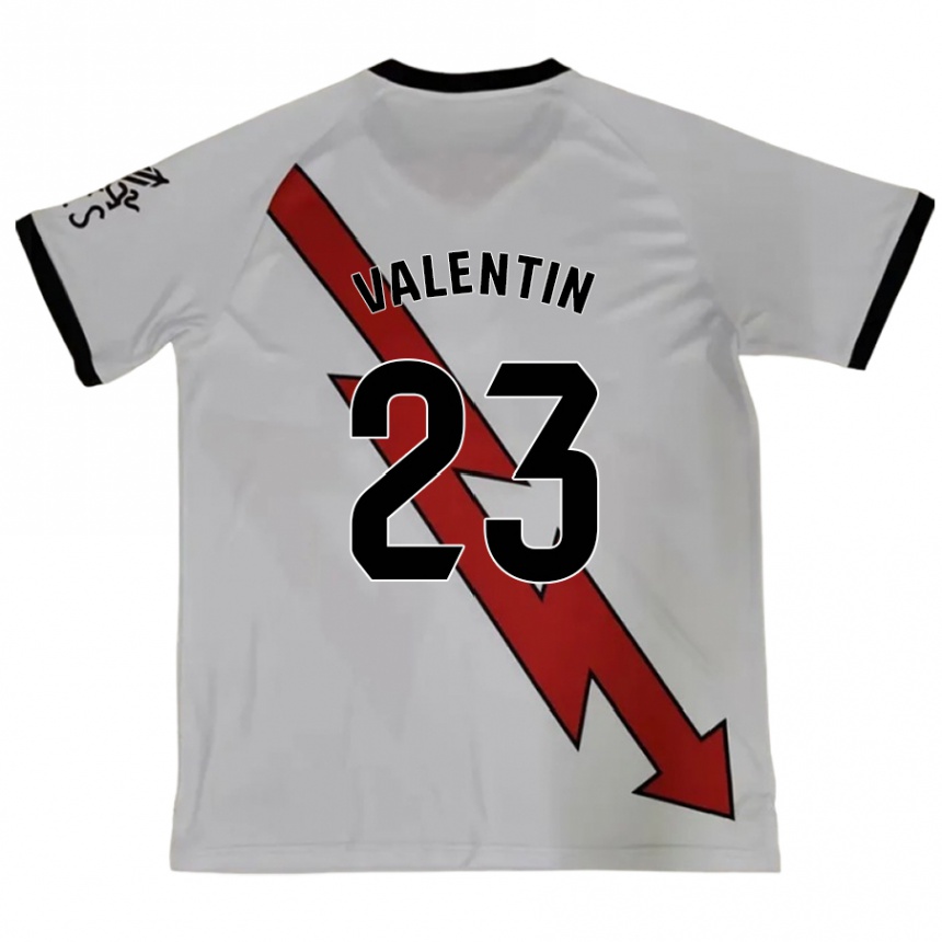 Kids Football Óscar Valentín #23 Red Away Jersey 2024/25 T-Shirt