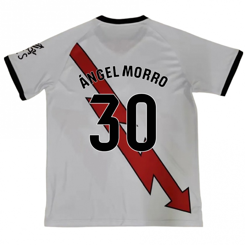 Kids Football Miguel Ángel Morro #30 Red Away Jersey 2024/25 T-Shirt