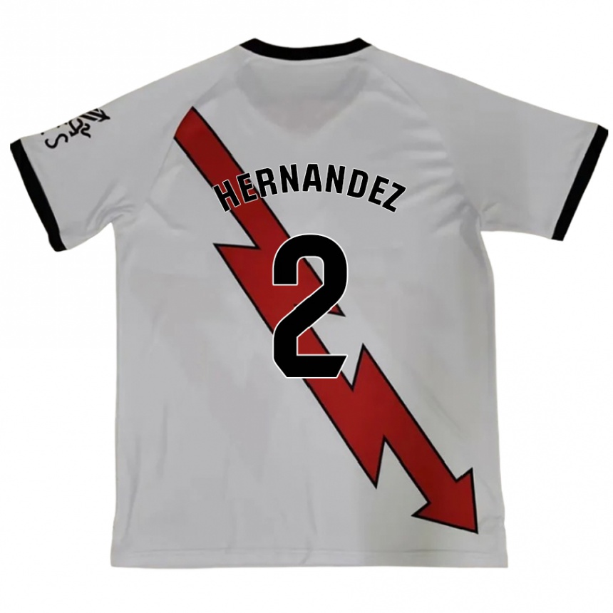 Kids Football Marco Hernández #2 Red Away Jersey 2024/25 T-Shirt