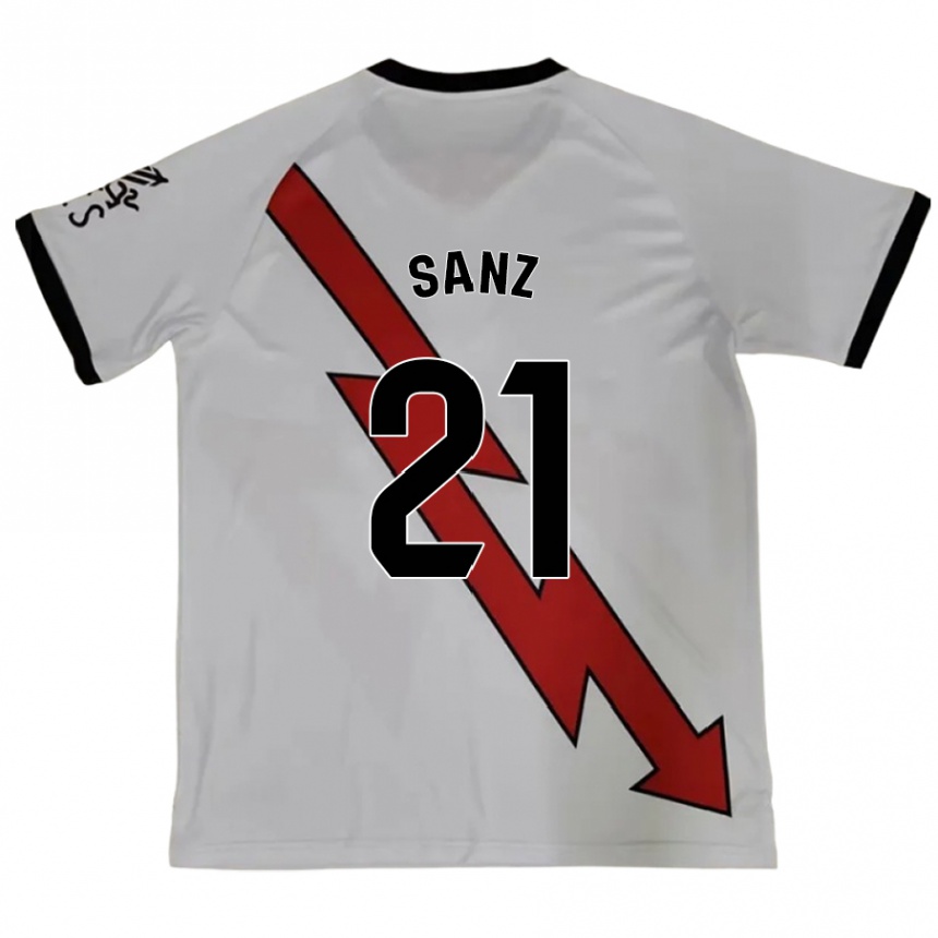 Kids Football Luismi Sanz #21 Red Away Jersey 2024/25 T-Shirt