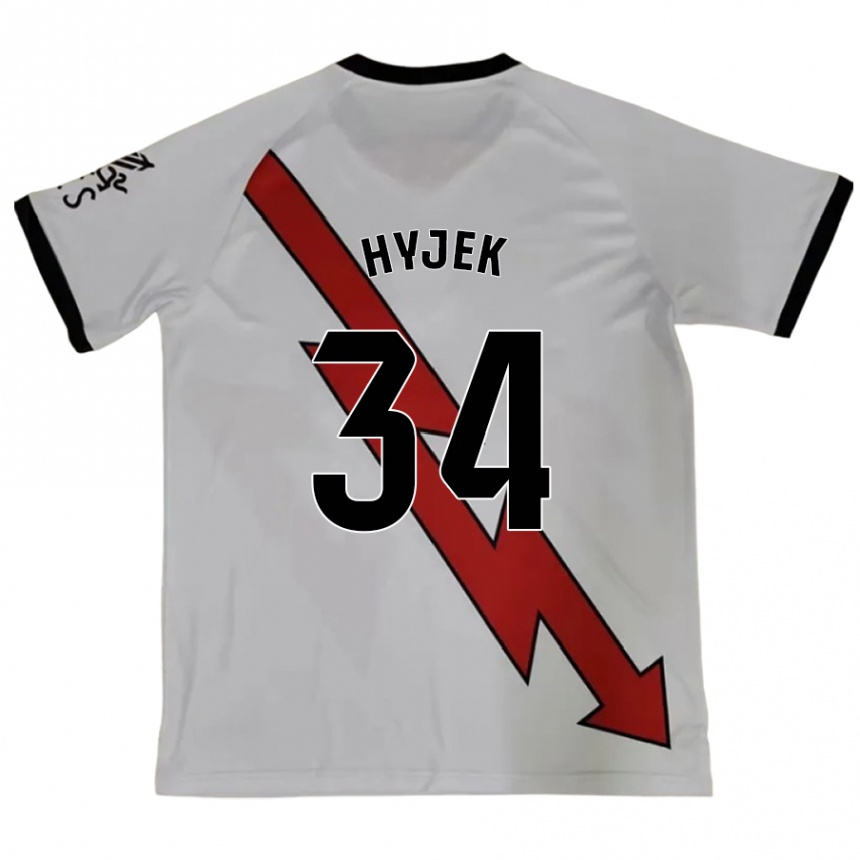 Kids Football David Hyjek #34 Red Away Jersey 2024/25 T-Shirt