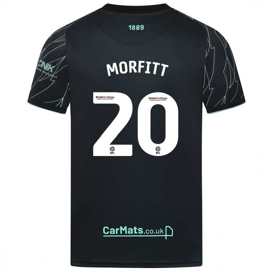 Kids Football Izzy Morfitt #20 Black Green Away Jersey 2024/25 T-Shirt