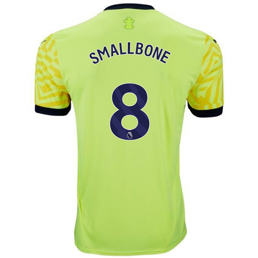 Kids Football Will Smallbone #8 Yellow Away Jersey 2024/25 T-Shirt