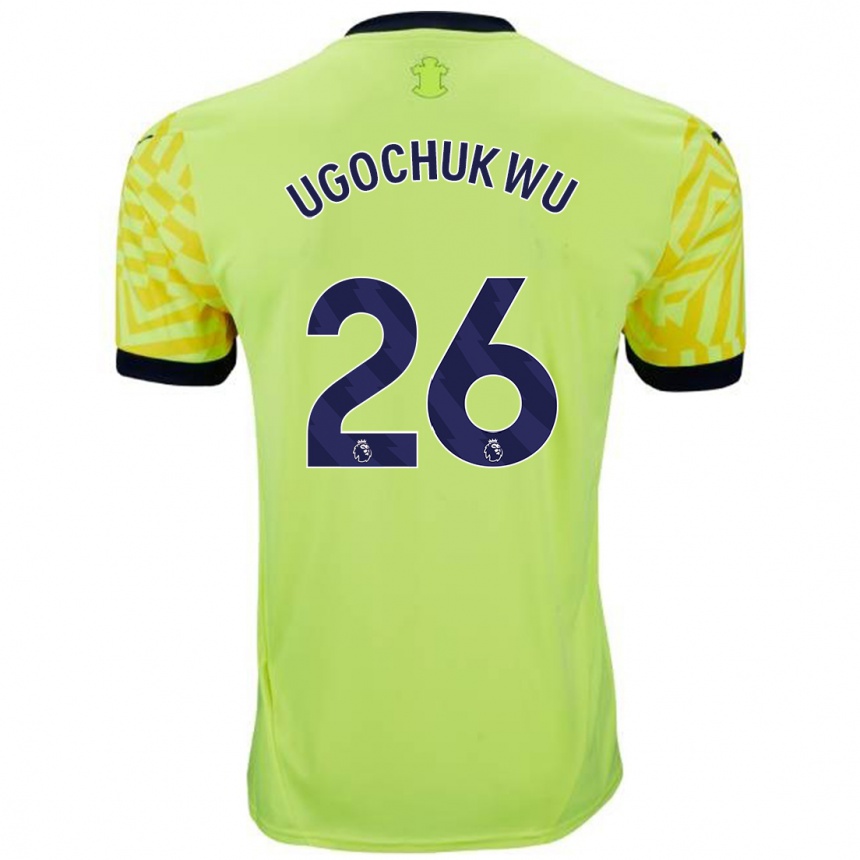 Kids Football Lesley Ugochukwu #26 Yellow Away Jersey 2024/25 T-Shirt