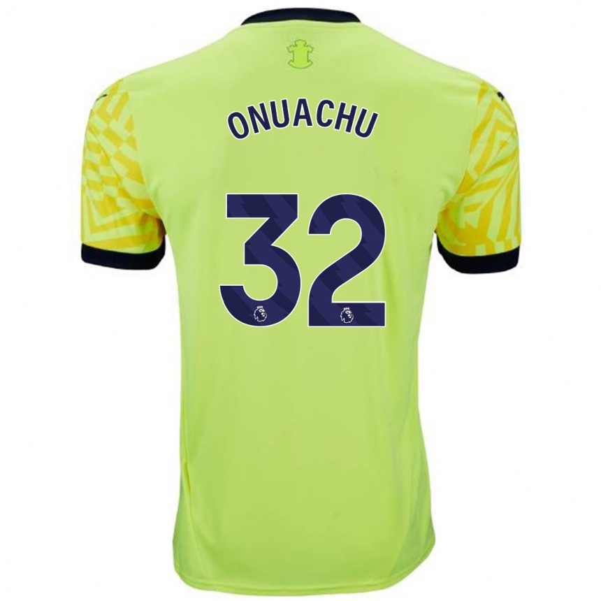 Kids Football Paul Onuachu #32 Yellow Away Jersey 2024/25 T-Shirt