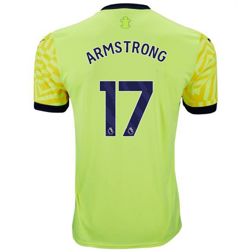 Kids Football Stuart Armstrong #17 Yellow Away Jersey 2024/25 T-Shirt