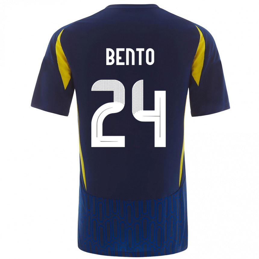 Kids Football Bento #24 Blue Yellow Away Jersey 2024/25 T-Shirt