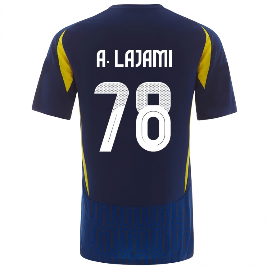 Kids Football Ali Lajami #78 Blue Yellow Away Jersey 2024/25 T-Shirt