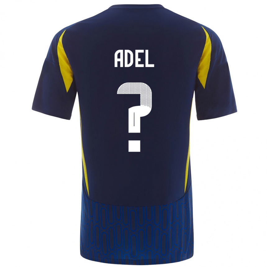 Kids Football Aida Adel #0 Blue Yellow Away Jersey 2024/25 T-Shirt