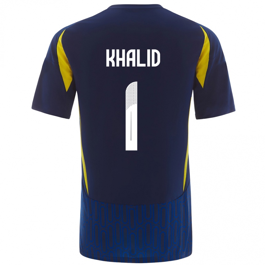 Kids Football Sara Khalid #1 Blue Yellow Away Jersey 2024/25 T-Shirt