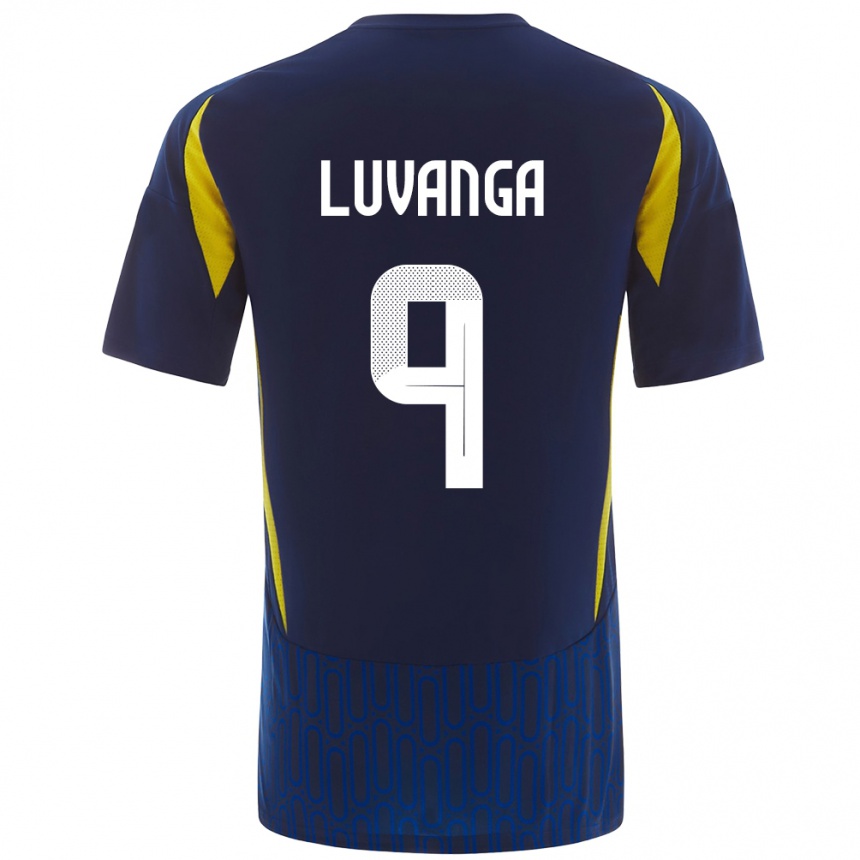 Kids Football Clara Luvanga #9 Blue Yellow Away Jersey 2024/25 T-Shirt