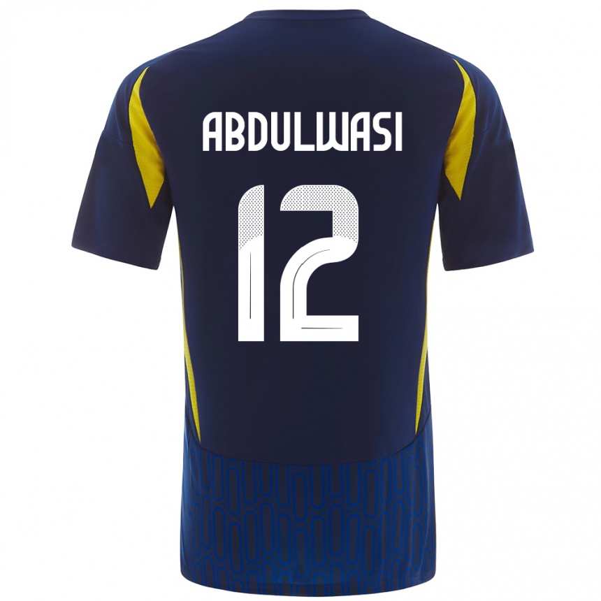 Kids Football Dalal Abdulwasi #12 Blue Yellow Away Jersey 2024/25 T-Shirt