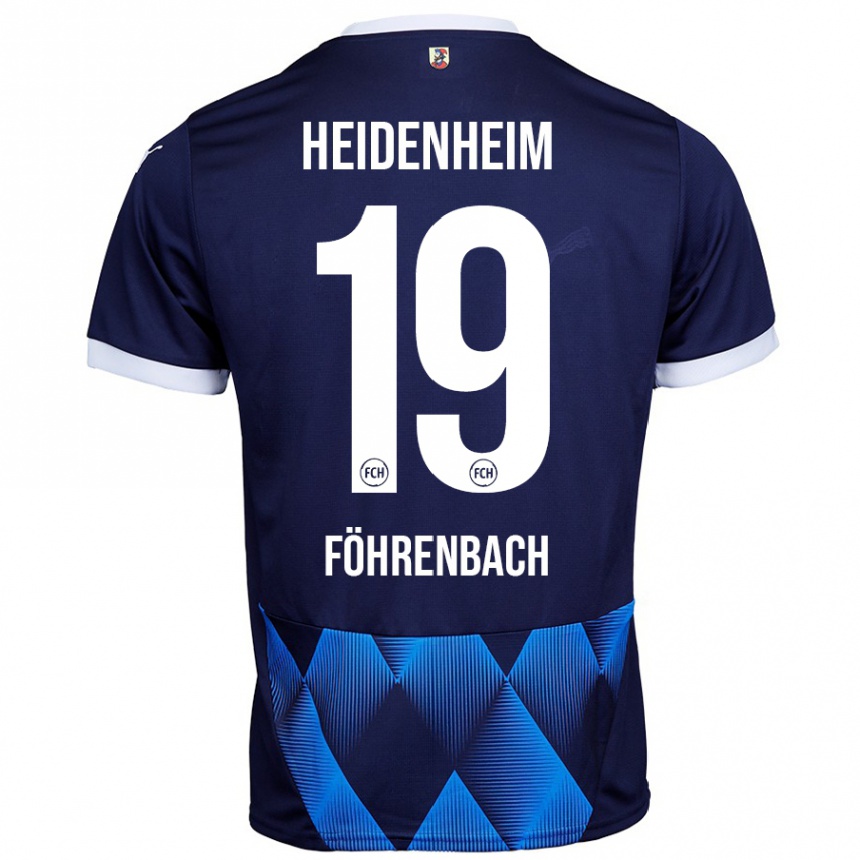 Kids Football Jonas Föhrenbach #19 Dark Navy Blue Away Jersey 2024/25 T-Shirt