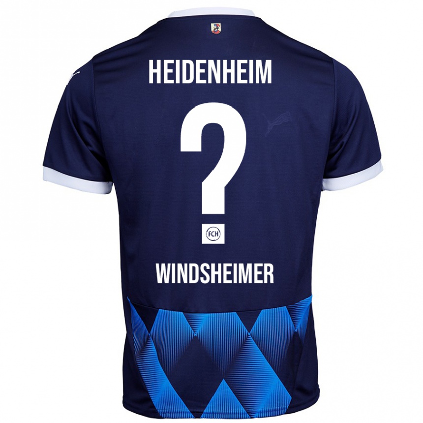 Kids Football Tim Windsheimer #0 Dark Navy Blue Away Jersey 2024/25 T-Shirt