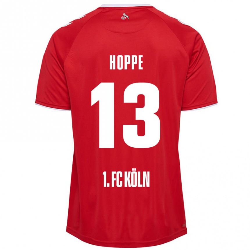 Kids Football Paula Hoppe #13 Red White Away Jersey 2024/25 T-Shirt