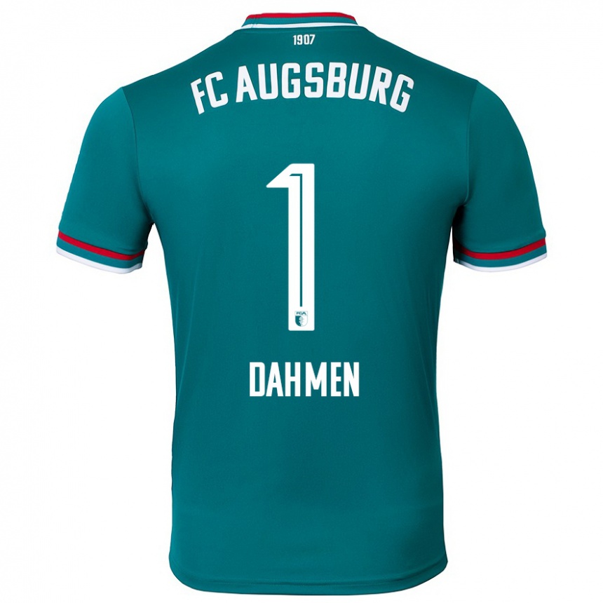 Kids Football Finn Dahmen #1 Dark Green Away Jersey 2024/25 T-Shirt