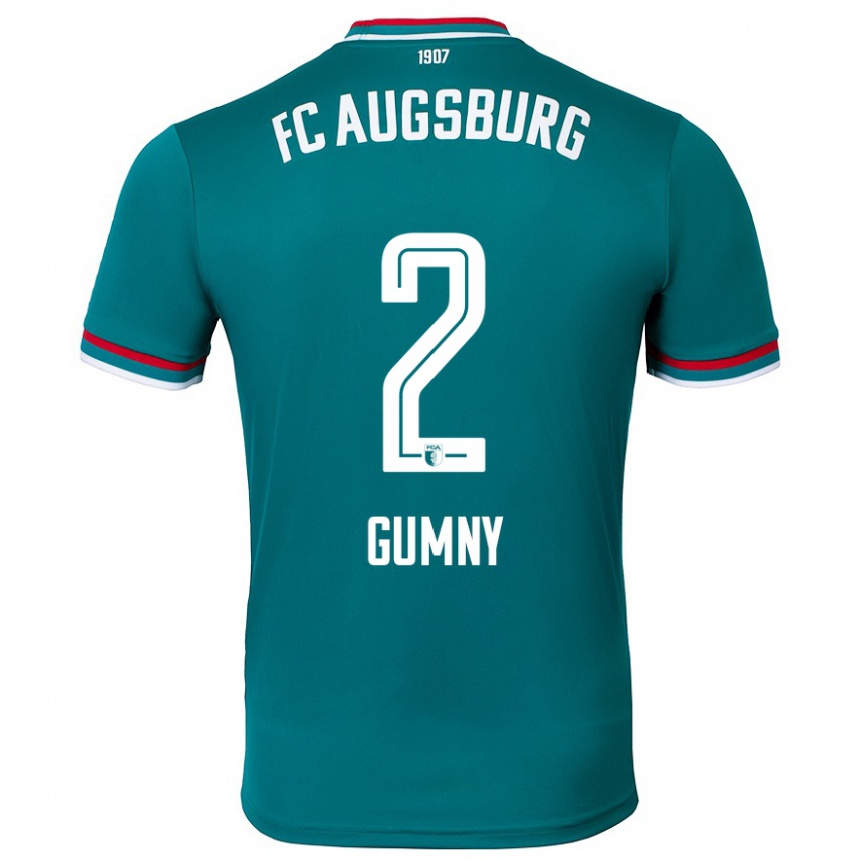 Kids Football Robert Gumny #2 Dark Green Away Jersey 2024/25 T-Shirt