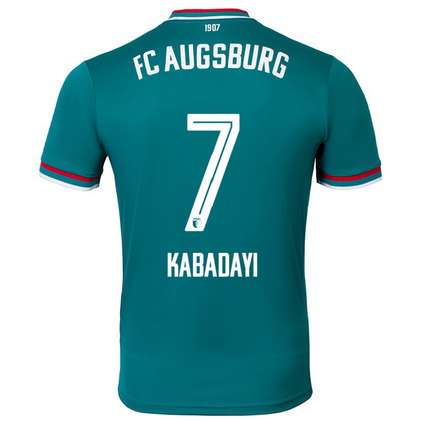 Kids Football Yusuf Kabadayi #7 Dark Green Away Jersey 2024/25 T-Shirt