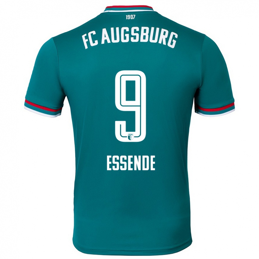 Kids Football Samuel Essende #9 Dark Green Away Jersey 2024/25 T-Shirt