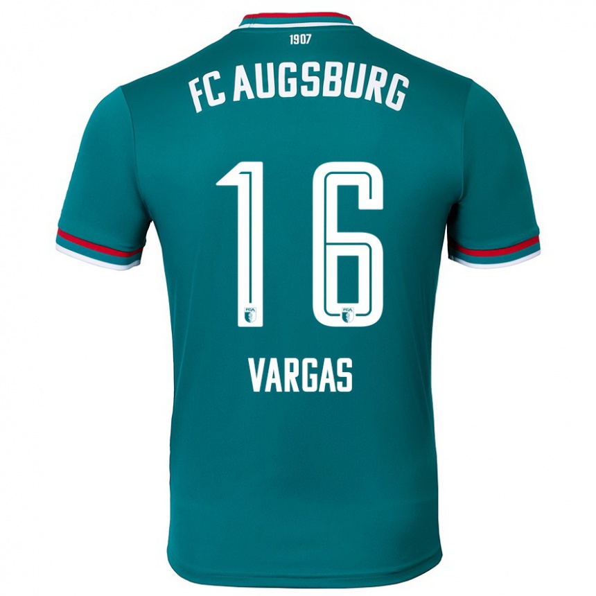 Kids Football Rubén Vargas #16 Dark Green Away Jersey 2024/25 T-Shirt