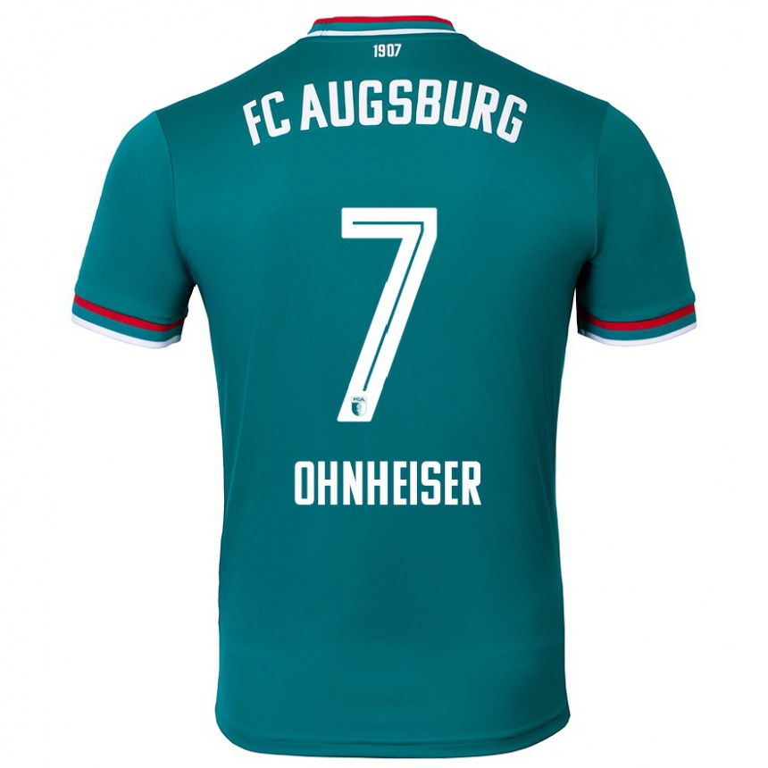 Kids Football Nico Ohnheiser #7 Dark Green Away Jersey 2024/25 T-Shirt