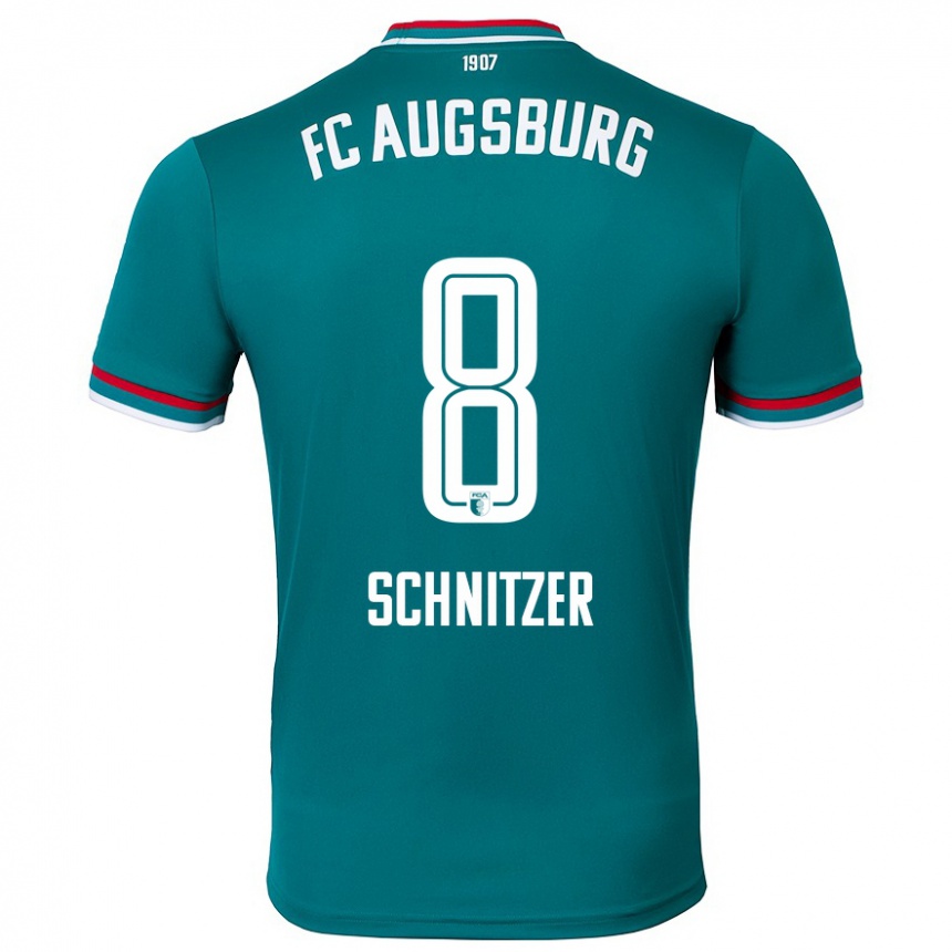 Kids Football Tim Schnitzer #8 Dark Green Away Jersey 2024/25 T-Shirt