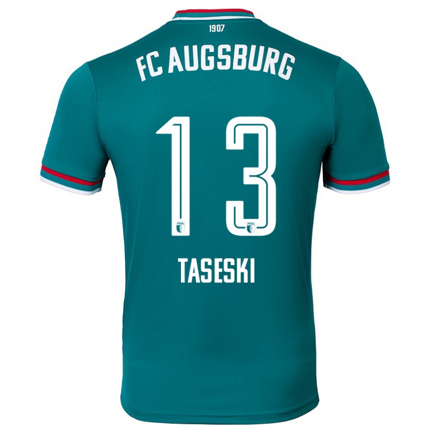 Kids Football Kristijan Taseski #13 Dark Green Away Jersey 2024/25 T-Shirt