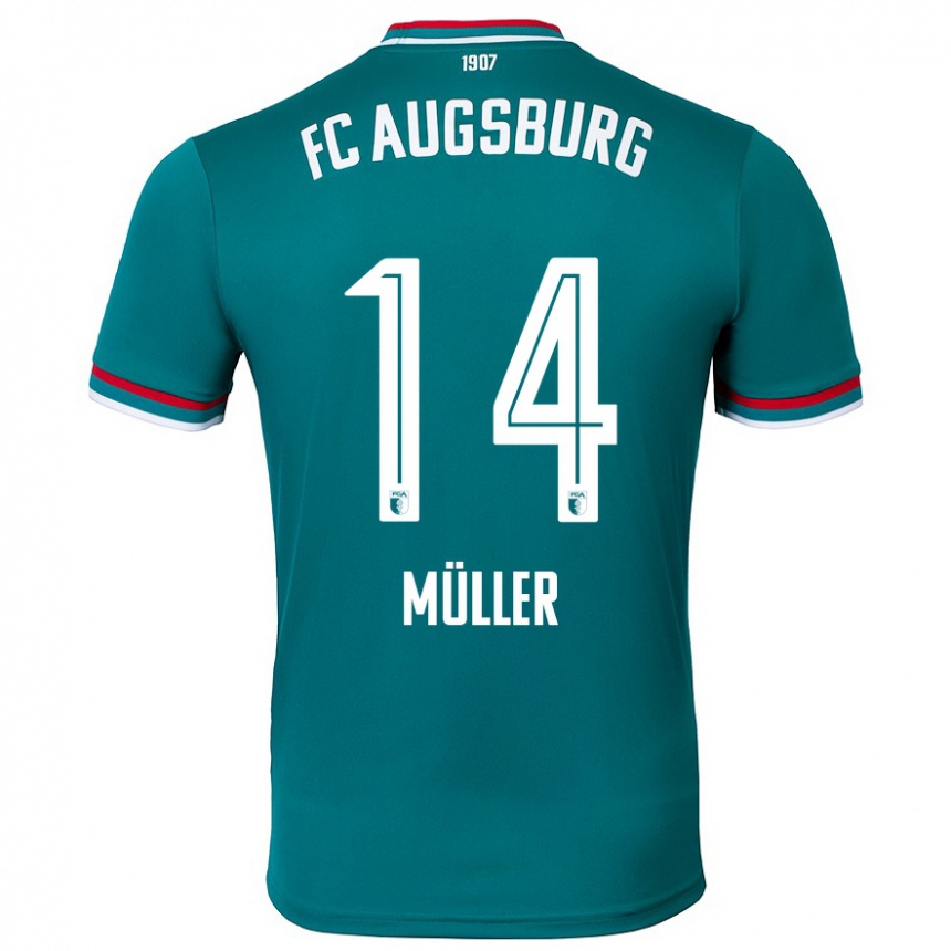 Kids Football Mato Müller #14 Dark Green Away Jersey 2024/25 T-Shirt