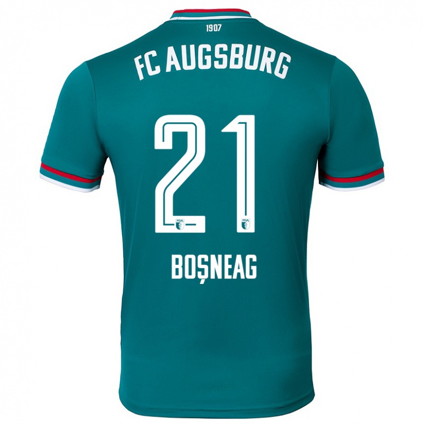 Kids Football Ioan Boșneag #21 Dark Green Away Jersey 2024/25 T-Shirt