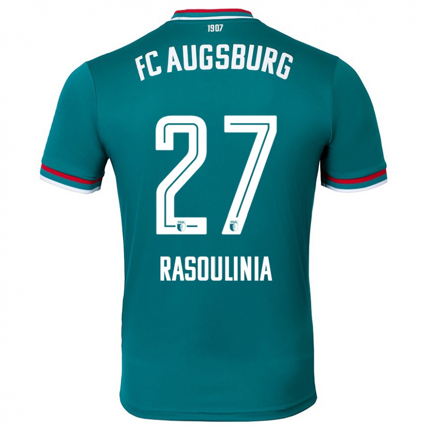 Kids Football Nick Rasoulinia #27 Dark Green Away Jersey 2024/25 T-Shirt