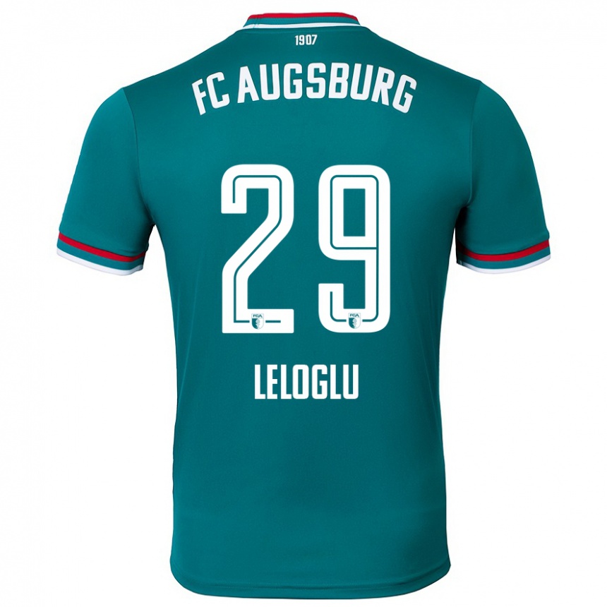 Kids Football Aras Leloglu #29 Dark Green Away Jersey 2024/25 T-Shirt