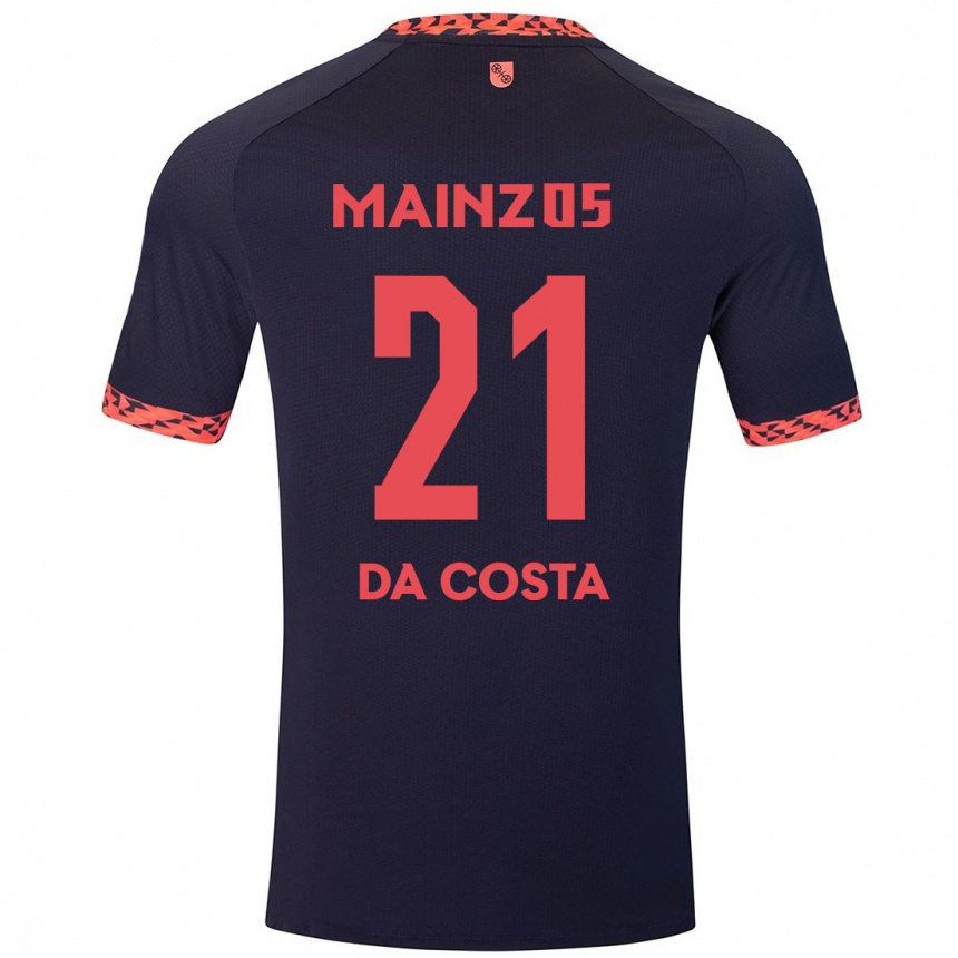 Kids Football Danny Da Costa #21 Blue Coral Red Away Jersey 2024/25 T-Shirt