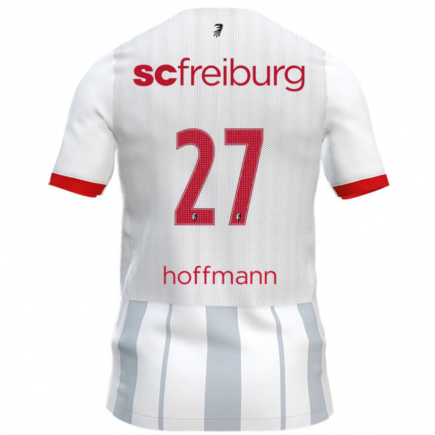 Kids Football Giovanna Hoffmann #27 White Grey Away Jersey 2024/25 T-Shirt