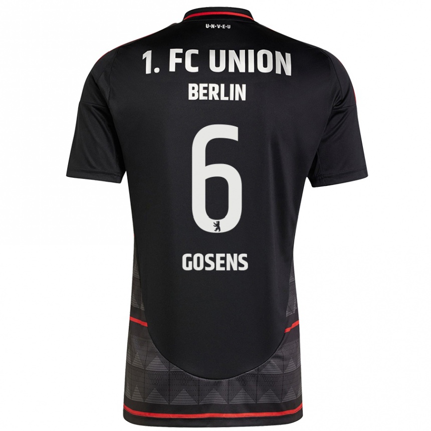 Kids Football Robin Gosens #6 Black Away Jersey 2024/25 T-Shirt