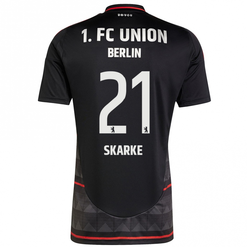 Kids Football Tim Skarke #21 Black Away Jersey 2024/25 T-Shirt