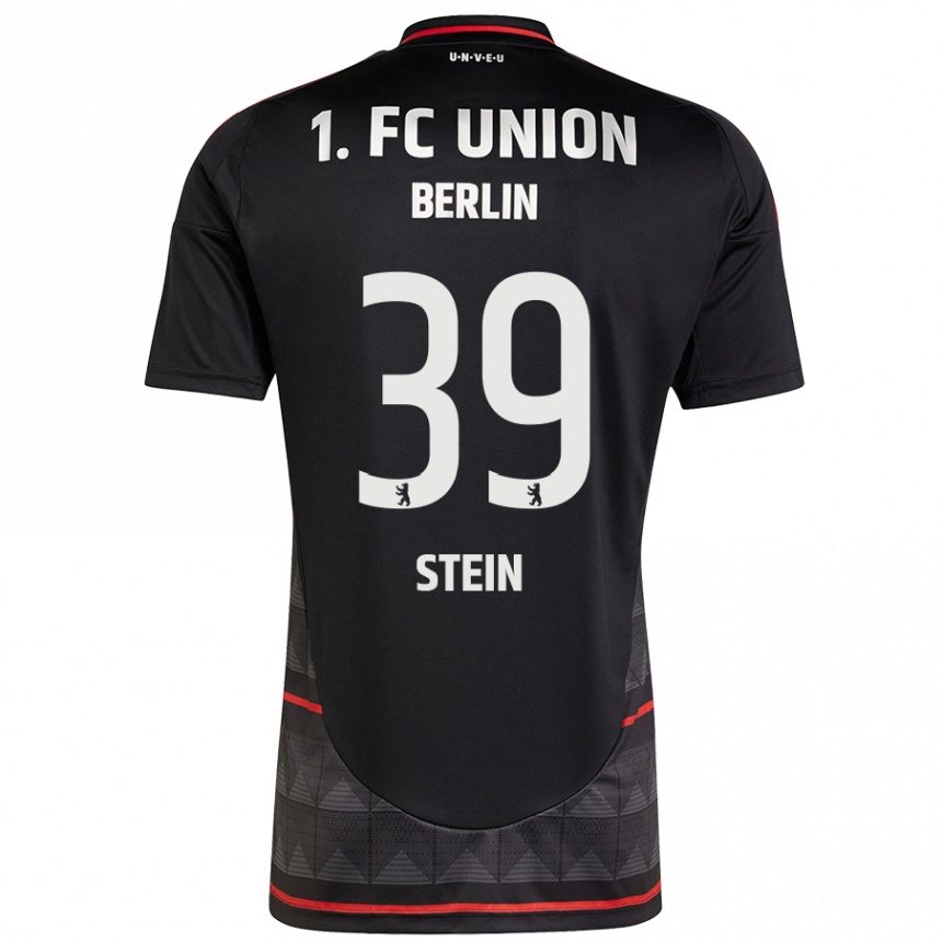 Kids Football Yannic Stein #39 Black Away Jersey 2024/25 T-Shirt