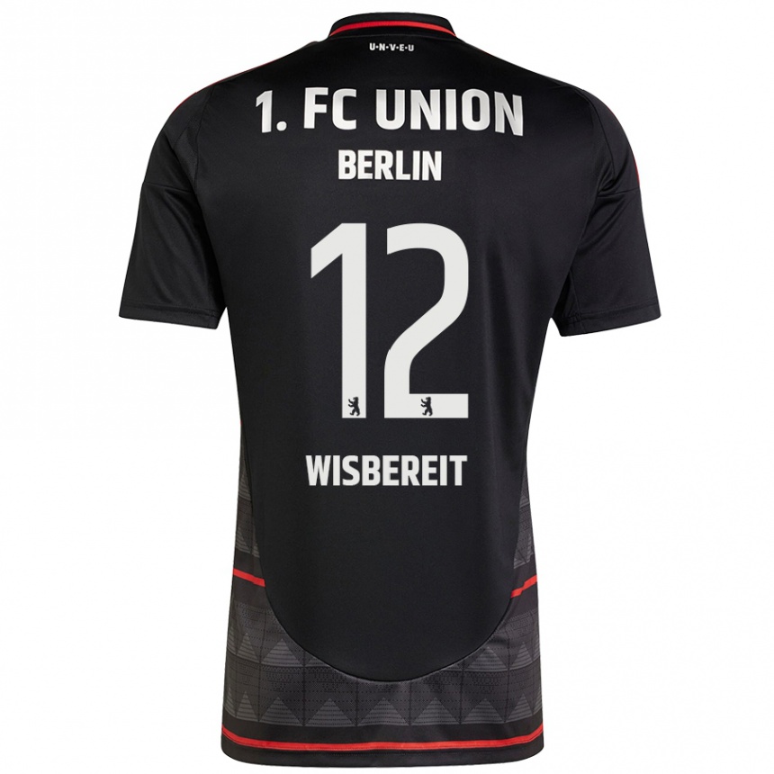 Kids Football Tom Wisbereit #12 Black Away Jersey 2024/25 T-Shirt