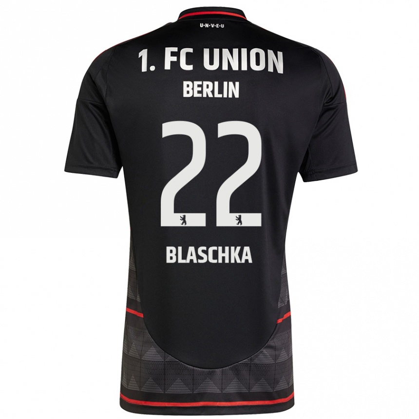 Kids Football Anouk Blaschka #22 Black Away Jersey 2024/25 T-Shirt